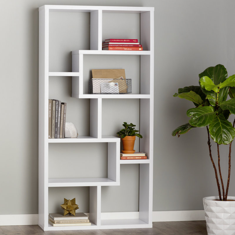 Mercury Row® Chrysanthos Geometric Bookcase & Reviews Wayfair